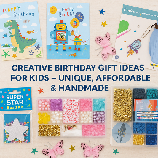 DIY bead kit and rocket keychain for kids