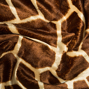 Giraffe Velboa Faux Fur Fabric - JAC’s Fabrics and Crafts