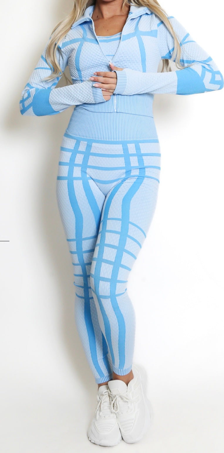 2-Piece Gym Set Bundle – Black + Sky Blue (Save £10!)