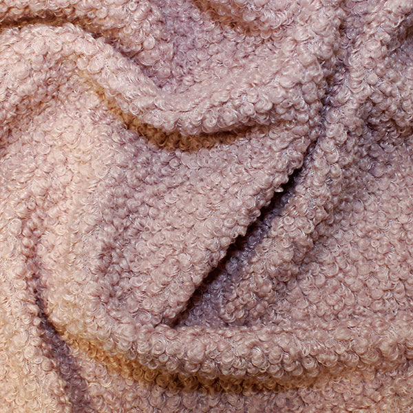 Italian Curly Fleece – Rose (144cm Wide) | Clearance
