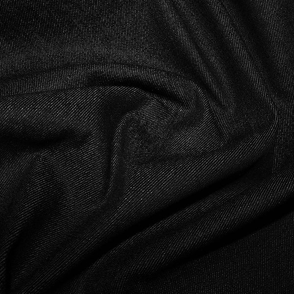 7.5oz Medium-Weight Black Denim Fabric – Per Metre