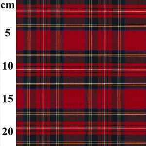 Red Tartan Flat Woven Cotton Fabric – Per Metre