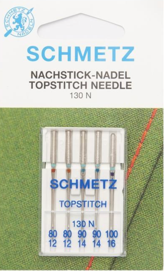 Schmetz Topstitch Sewing Machine Needles – Assorted Sizes (Pack of 5)