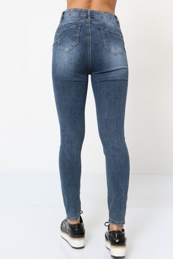 Itaimaska Women Side Zip Skinny Jeans - JAC’s Fabrics and Crafts