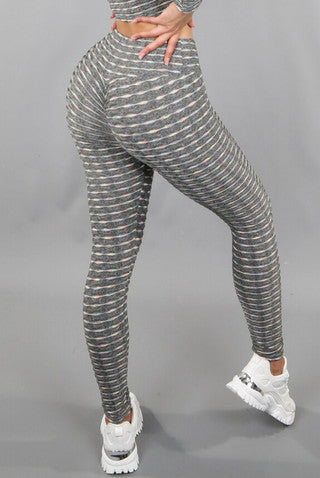 Rainbow Honeycomb Active Bum Sculpt Seam Legging - JAC’s Fabrics and Crafts