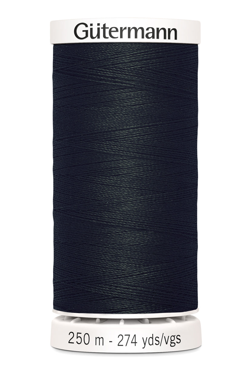 Black Gütermann Sew All Polyester Thread 250mtr - JAC’s Fabrics and Crafts