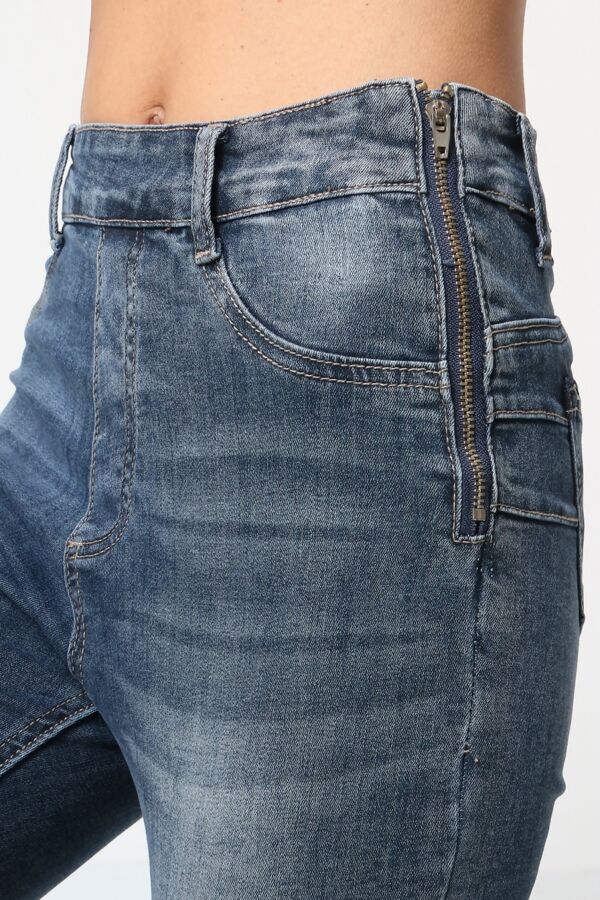 Itaimaska Women Side Zip Skinny Jeans - JAC’s Fabrics and Crafts