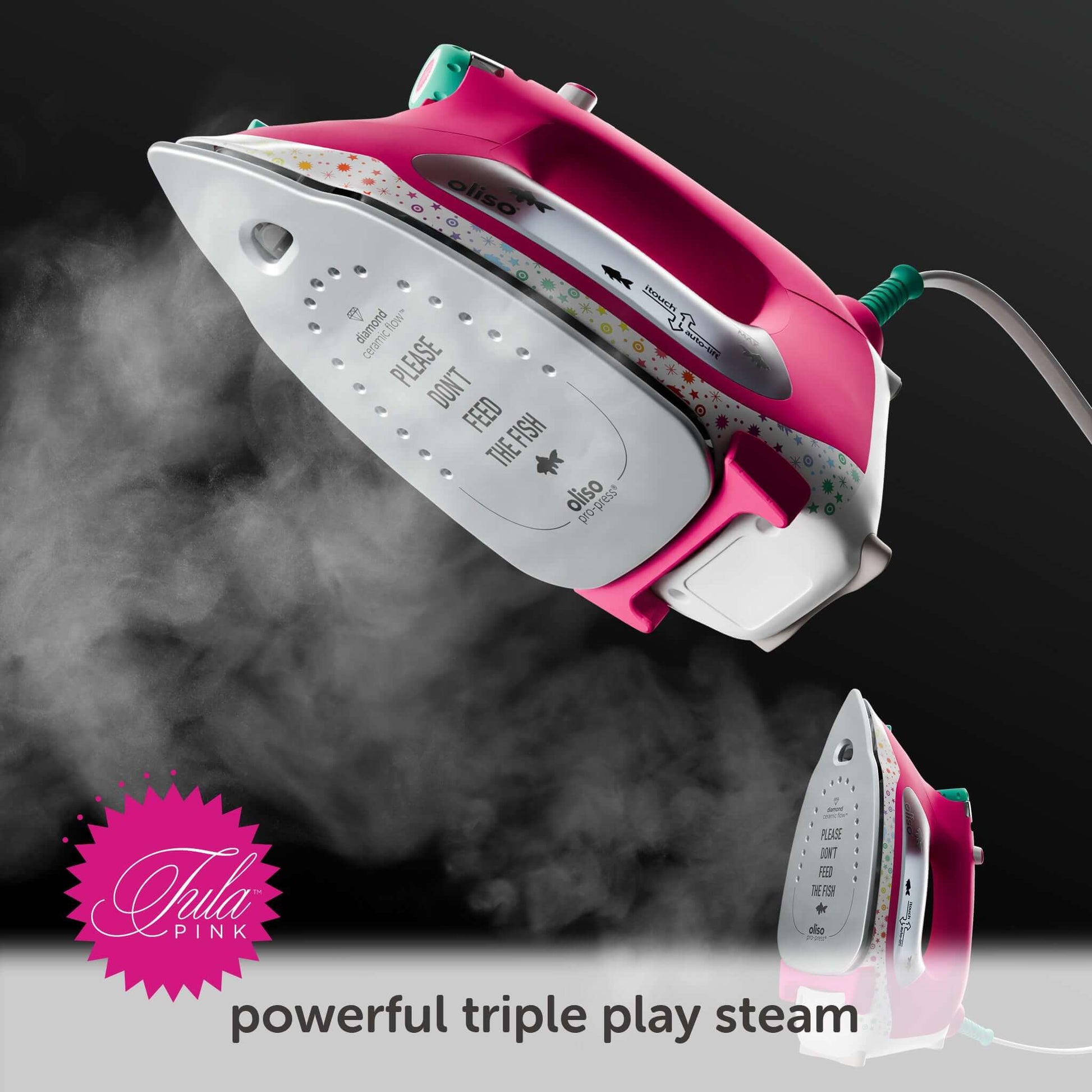 Oliso Pro Plus Smart Iron - Tula Pink Edition - JAC’s Fabrics and Crafts