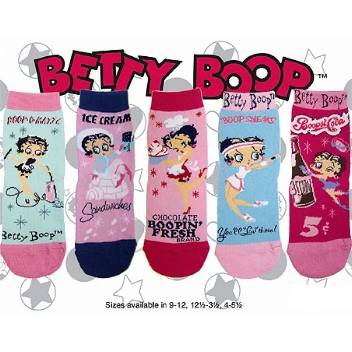 Betty Boop Kids' Retro-Themed Socks (Individual Designs) - JAC’s Fabrics and Crafts
