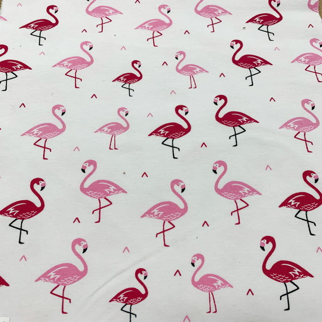Flamingo Cotton Rich Spandex Jersey - JAC’s Fabrics and Crafts