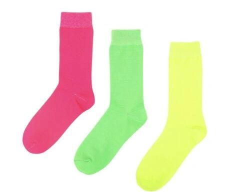 Brave Soul London Men's 3 PK Neon Socks UK 7-11 - JAC’s Fabrics and Crafts