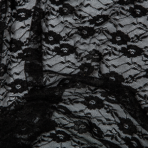 Black Stretch Lace - JAC’s Fabrics and Crafts