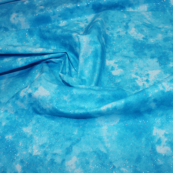 Sparkle Blender Cotton – Turquoise (110cm Wide) | Clearance