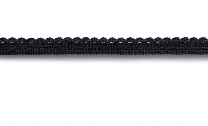 Prym Elastic Fancy Lace, 10mm, Black, 2m - JAC’s Fabrics and Crafts