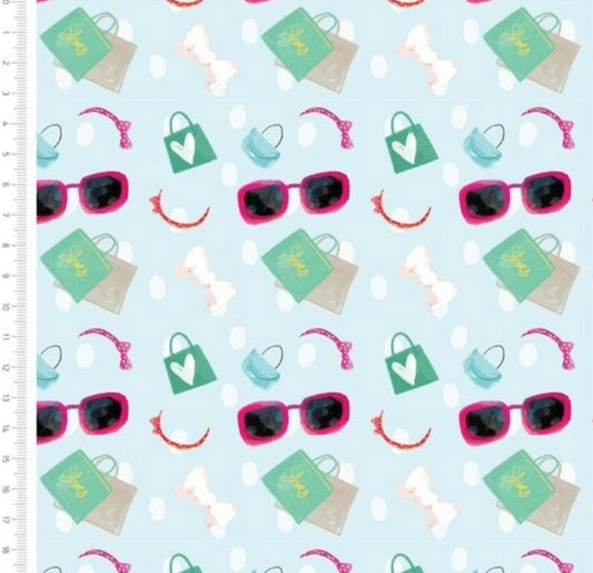 44" Sunglasses and Bags Cotton Fabric - Cotton Print - JAC’s Fabrics and Crafts