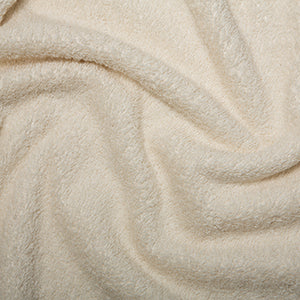 Luxurious Spa Collection Cotton Terry Toweling Fabric - Cream - JAC’s Fabrics and Crafts