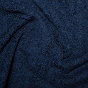 Luxurious Spa Collection Cotton Terry Toweling Fabric - Navy - JAC’s Fabrics and Crafts