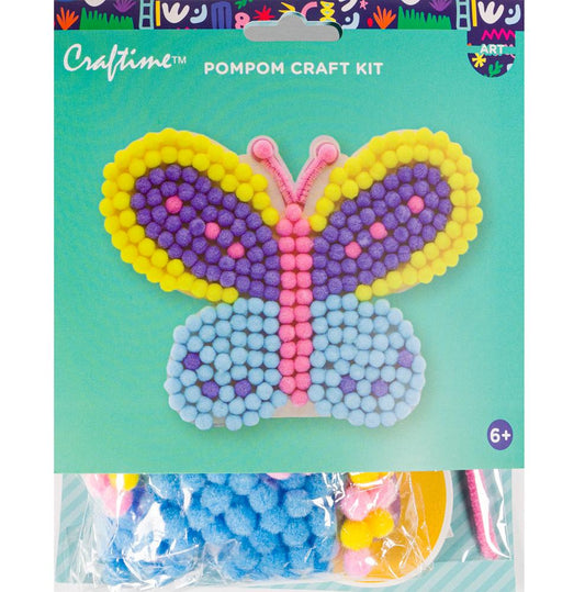 Craftime™ Mini Pom Pom Kit – Butterfly Design