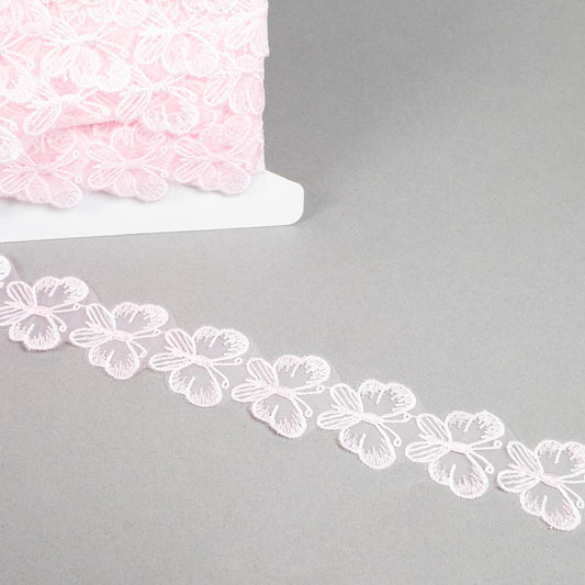 Butterfly Trim Without Pearl – Pale Pink