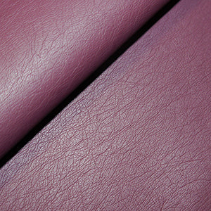Leatherlook Matt FR PVC Fabric – Per Metre (Black & Plum)