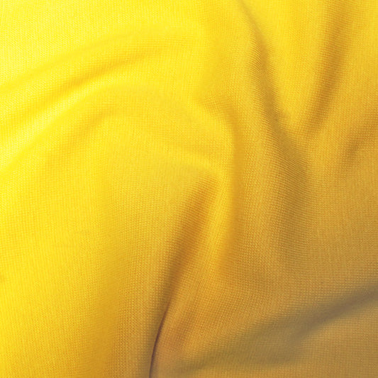 John Louden Cotton Rich Tubular Jersey - Yellow - JAC’s Fabrics and Crafts