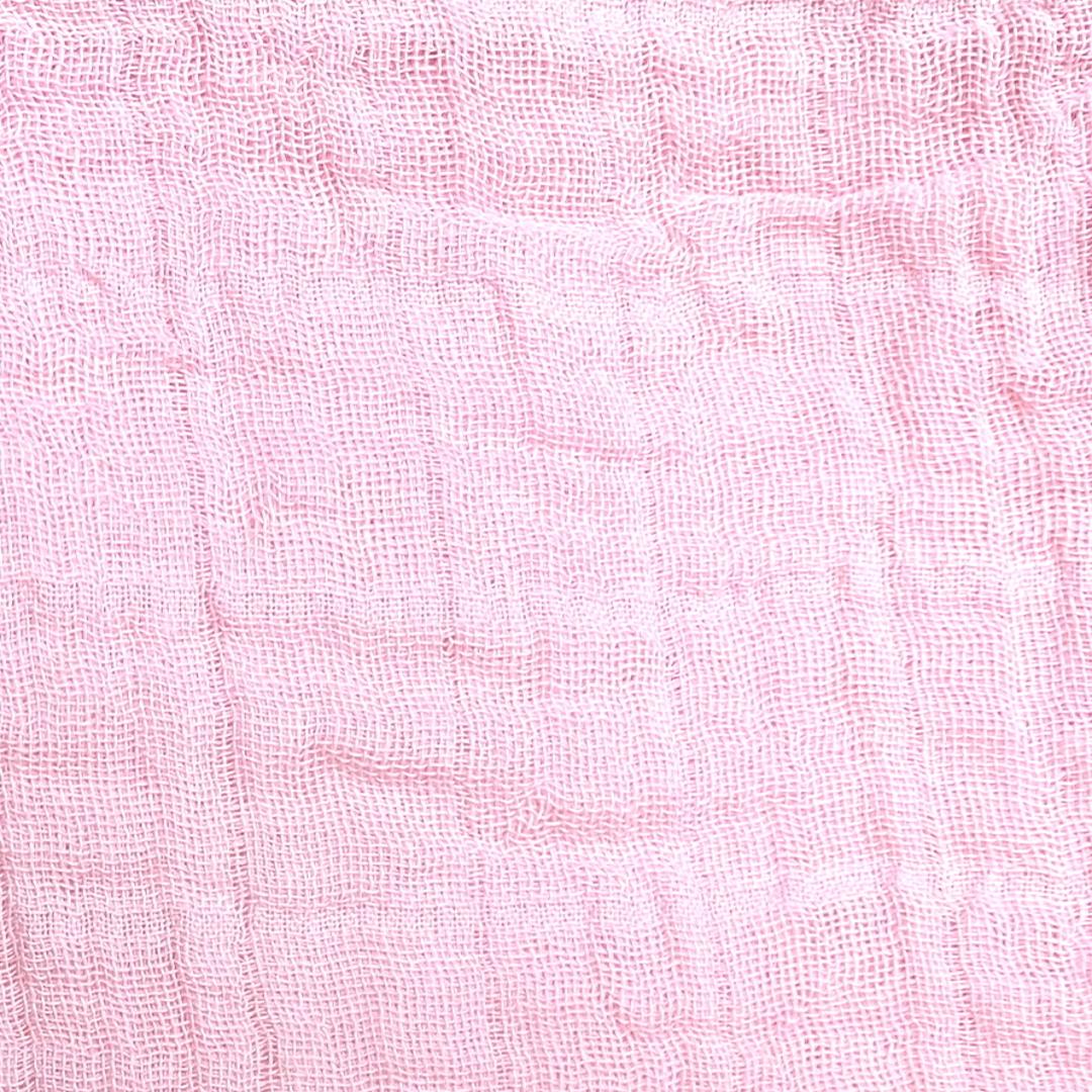 Pink Cotton Double Gauze Muslin – Baby Soft Fabric by the Metre